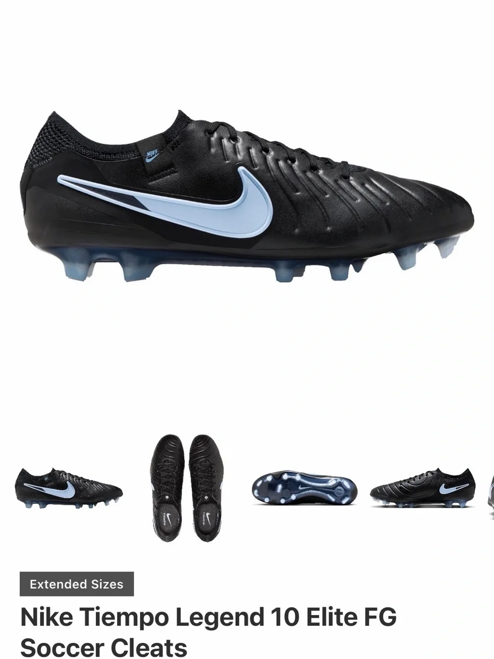 Nike Tiempo Legend 10 Elite FG Men’s 7.5/Women’s 9 NWB and Shoe bag